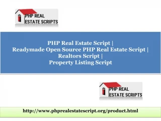 PHP Real Estate Script