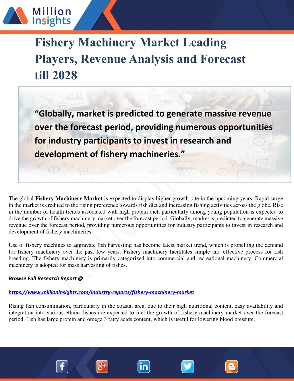 fishery machinery market leading players revenue