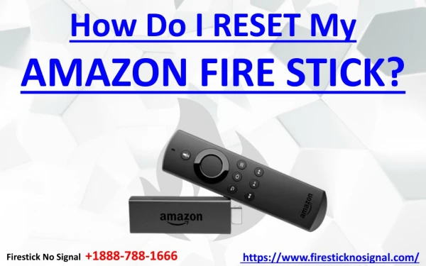 How Do I Reset My Amazon Firestick? Fire stick Customer Support