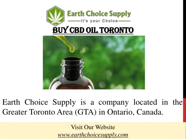 Buy CBD Oil Toronto
