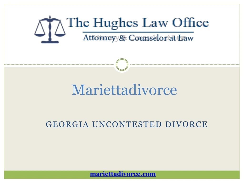 georgia uncontested divorce