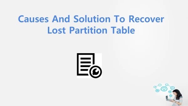Restore lost partition table