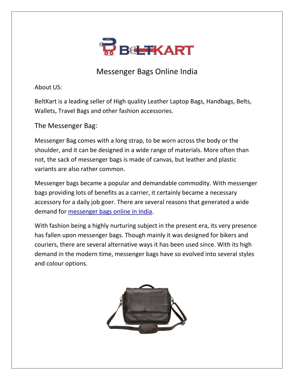 messenger bags online india