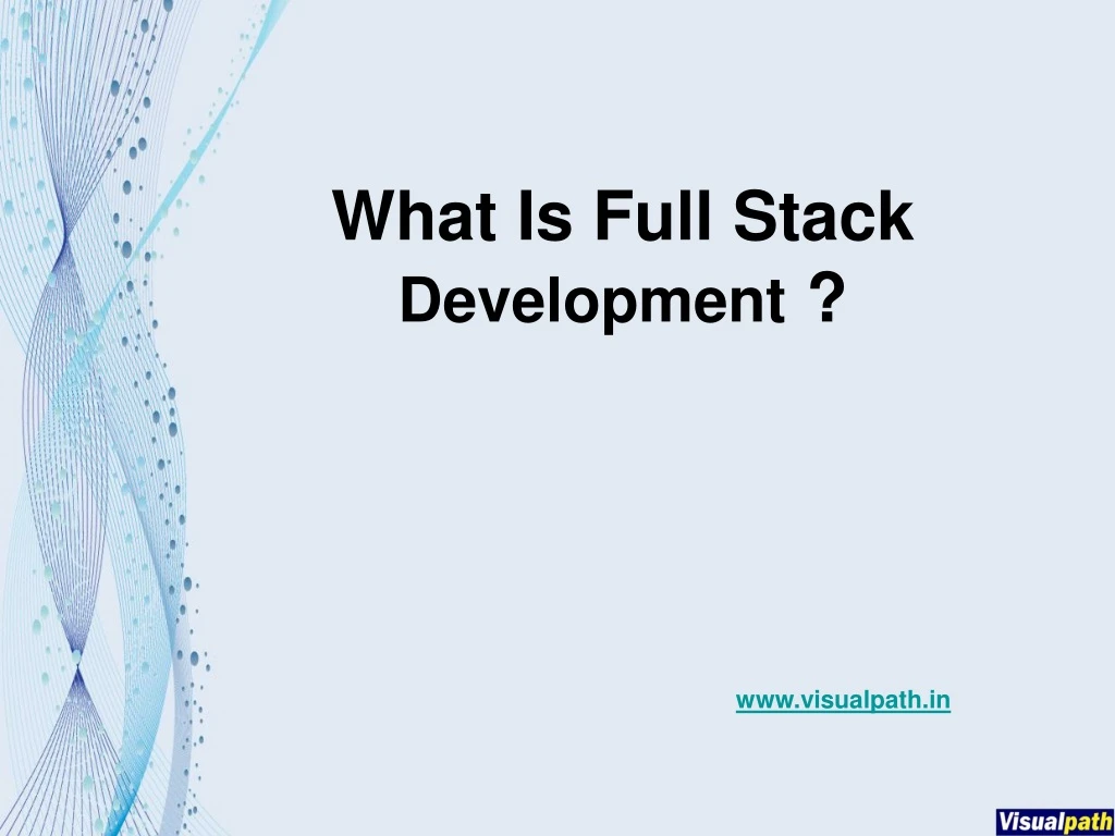 what is full stack development