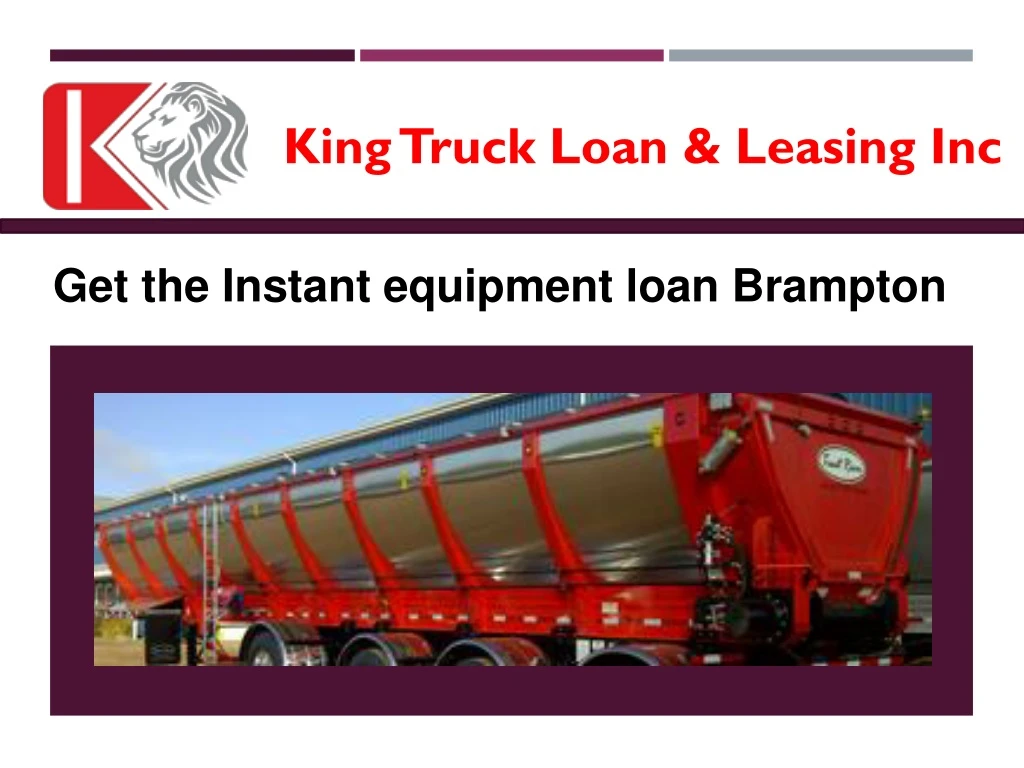 king truck loan leasing inc