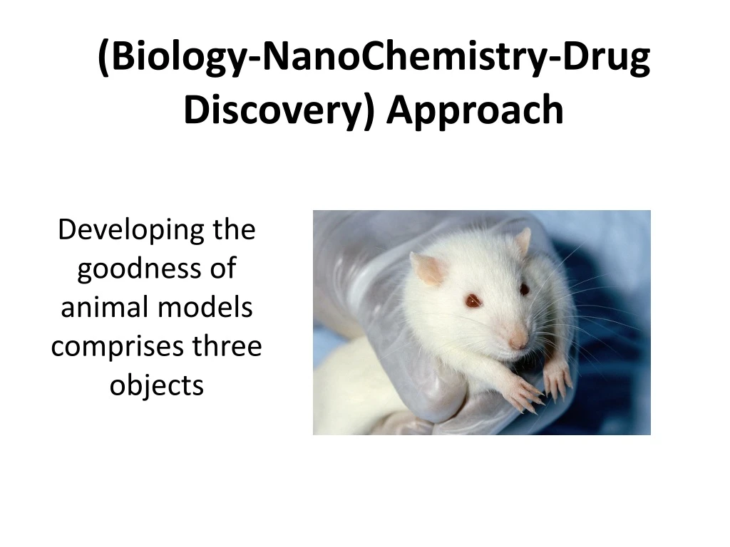 biology nanochemistry drug discovery approach