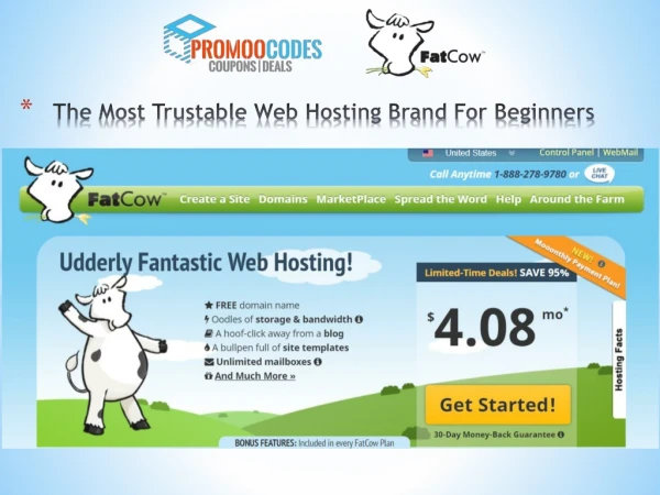 FatCow - The Most Trustable Web Hosting Brand For Beginners