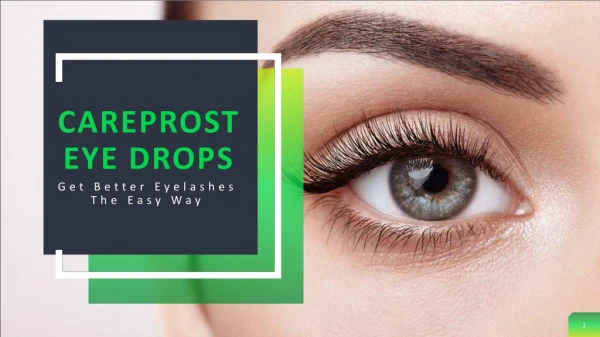 Careprost Eye Drops - Advanced Medical Formula For Boosting Eyelashe Growth Naturally
