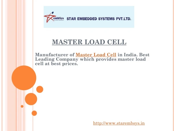 Top Master Load Cell in Delhi, India
