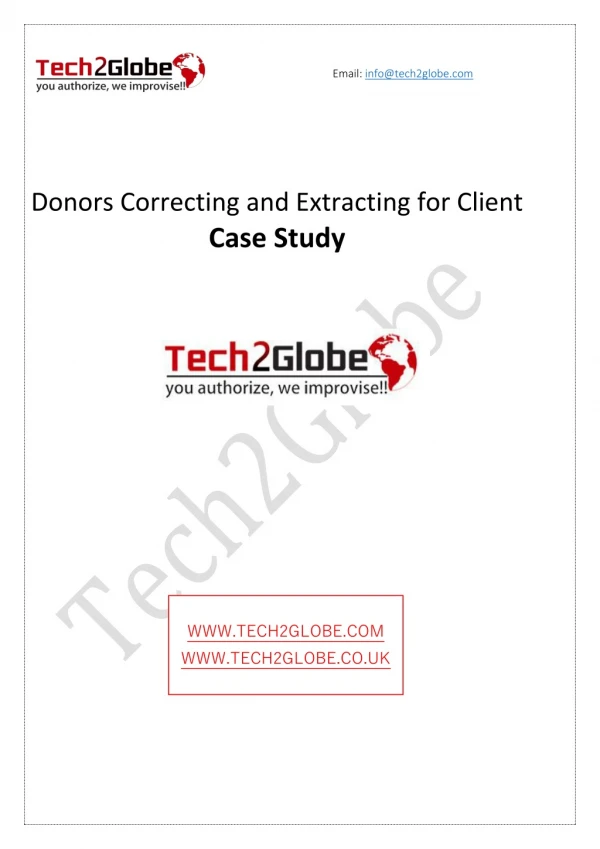 Donors Correcting and Extracting for Client