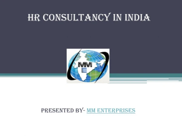 HR Consultancy In India - MME