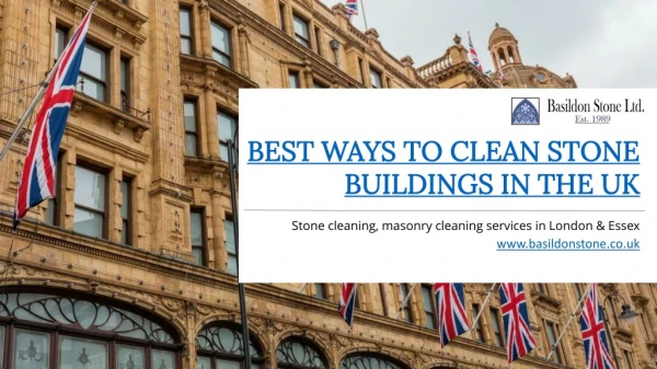 How to clean stone - Stone Cleaning London
