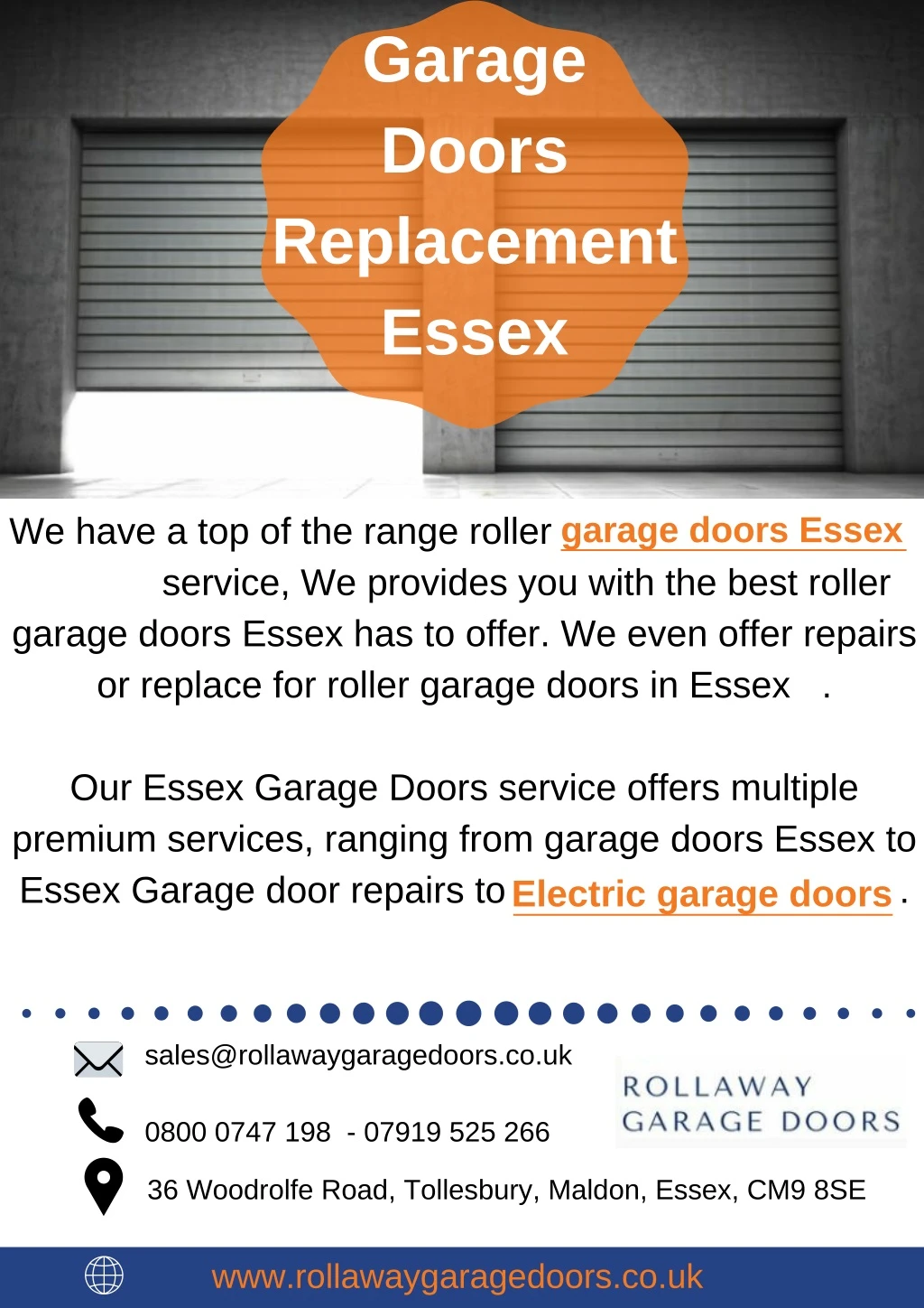 garage doors replacement essex