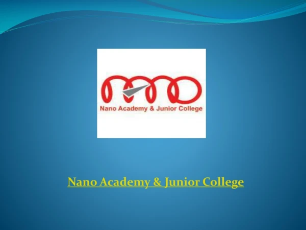 IIT Coaching In Hyderabad - JEE Main & Advanced | Nano Education