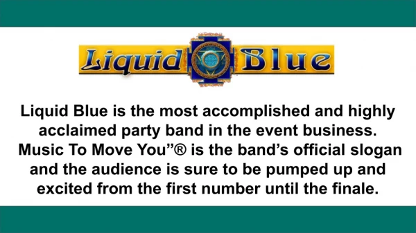 Best Live Wedding Bands San Diego - Liquid Blue