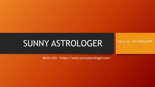 SUNNY ASTROLOGER