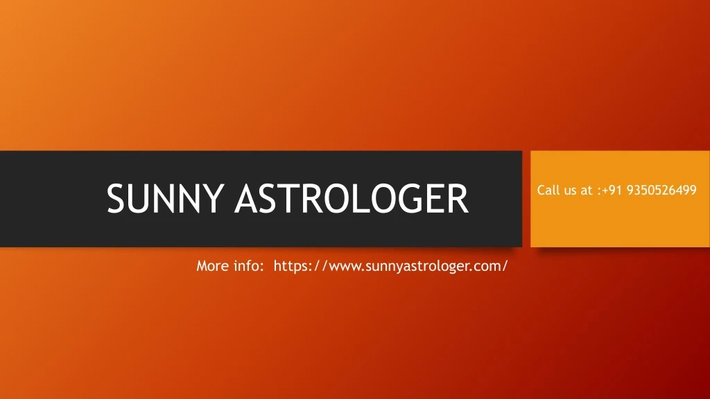 sunny astrologer