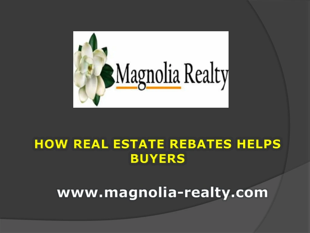 how real estate rebates helps buyers