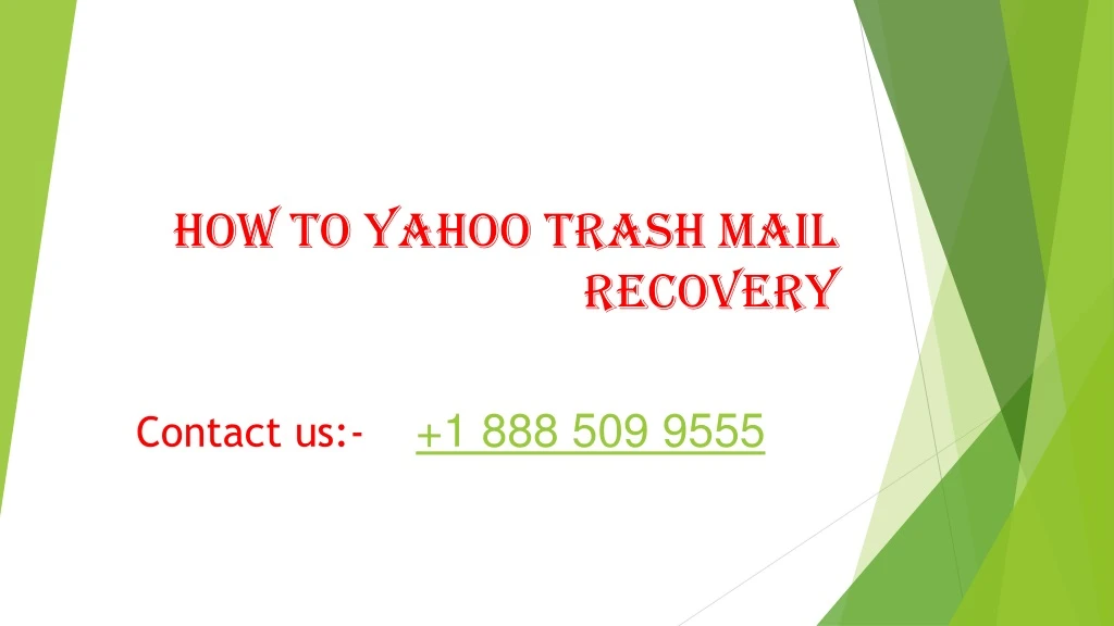 how to yahoo trash mail recovery
