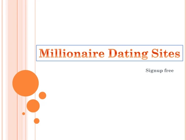 Millionaire Dating Sites
