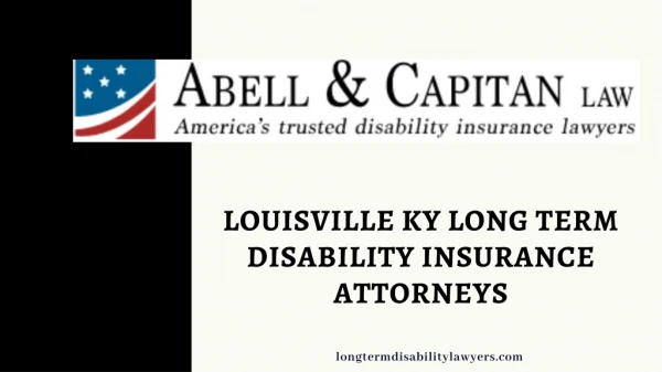 Louisville KY Long Term Disability Insurance attorneys
