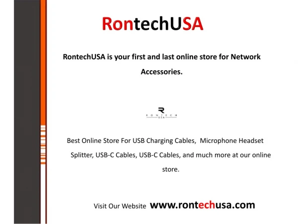 Online Store For Wireless Chargers, USB Charging Cables And Other Network Accessories