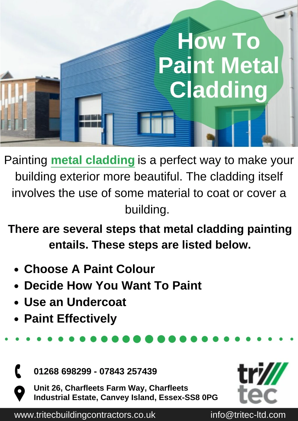 how to paint metal cladding