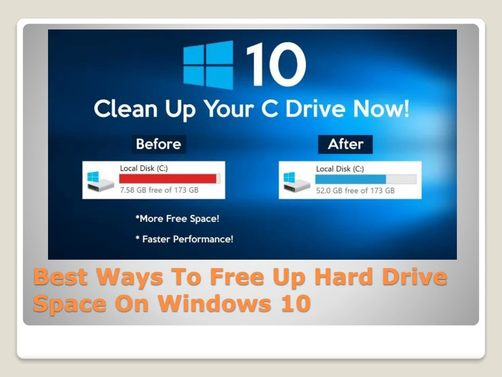 best ways to free up hard drive space on windows