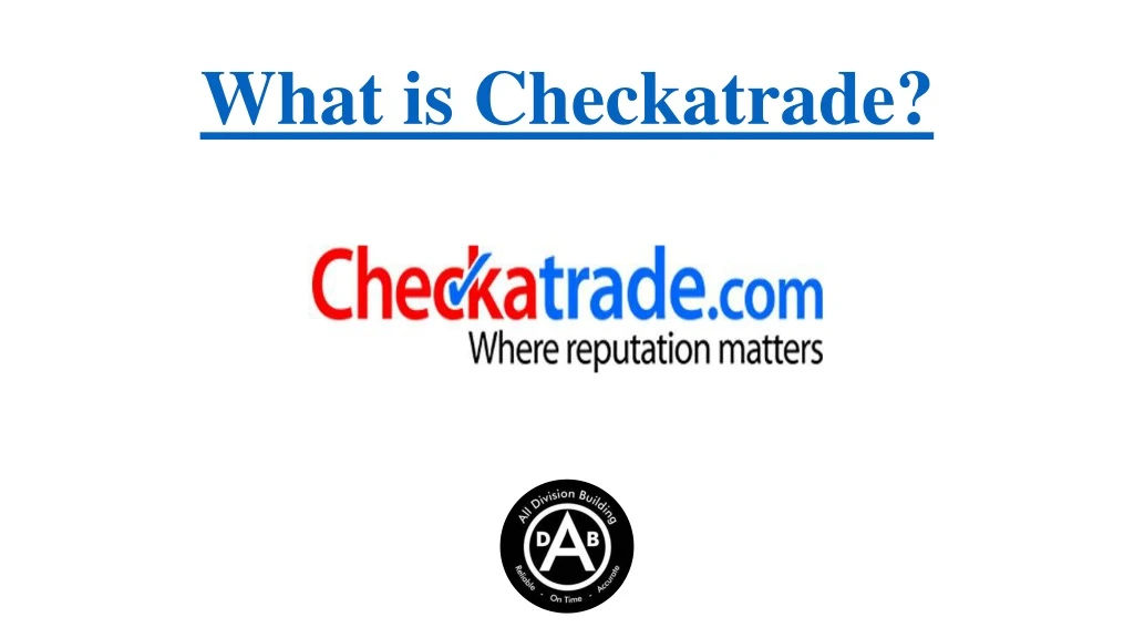 what is checkatrade