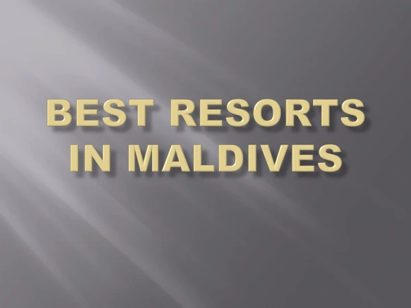 Best and Cheapest Resorts and Hotels In Maldives