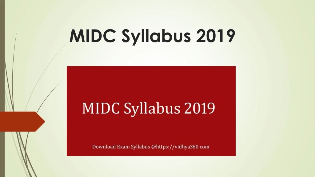 midc syllabus 2019