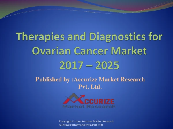 Therapies and Diagnostics for Ovarian Cancer Market