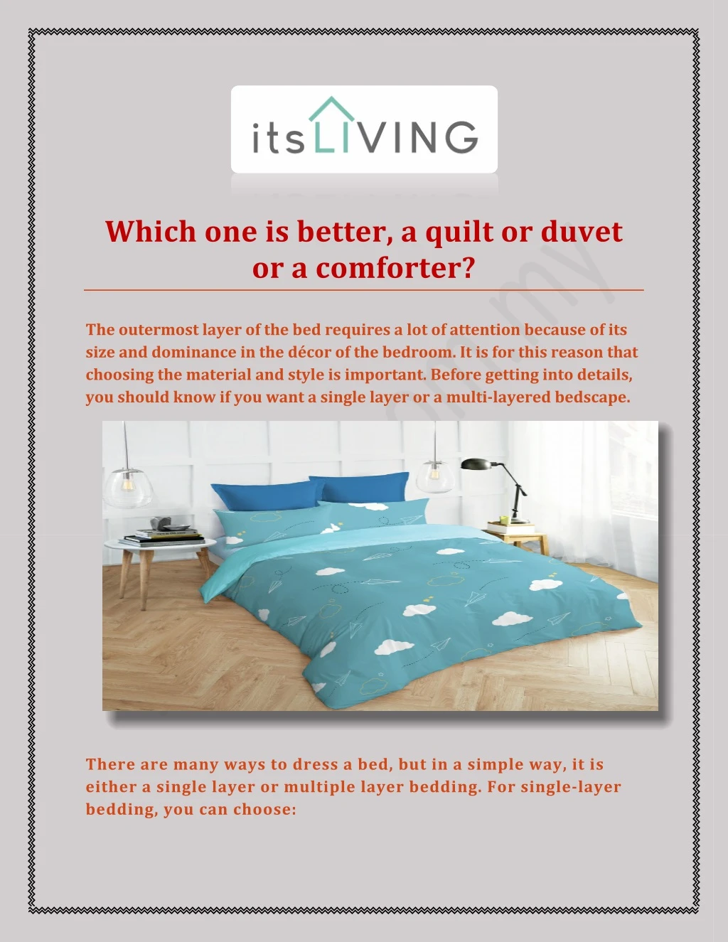 which one is better a quilt or duvet