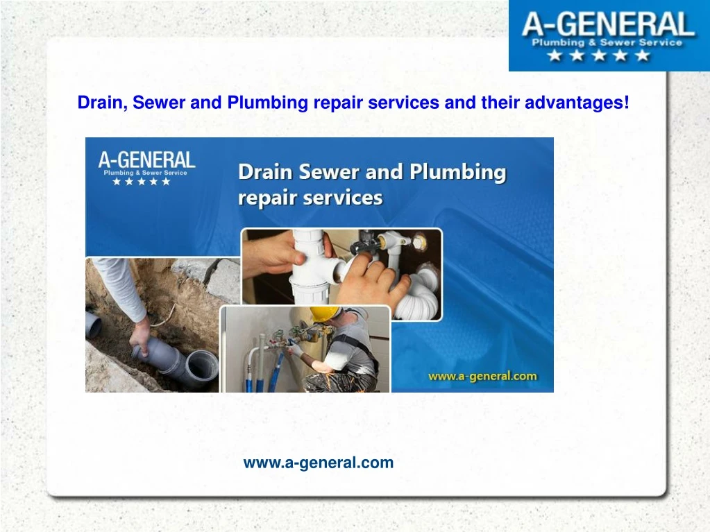 drain sewer and plumbing repair services