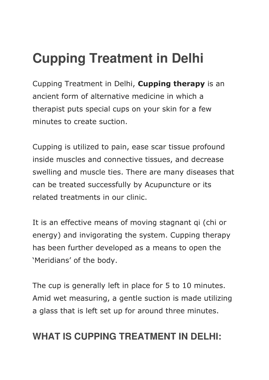cupping treatment in delhi