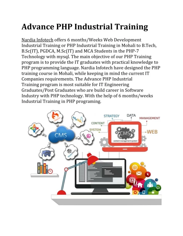 Advance PHP Industrial Training