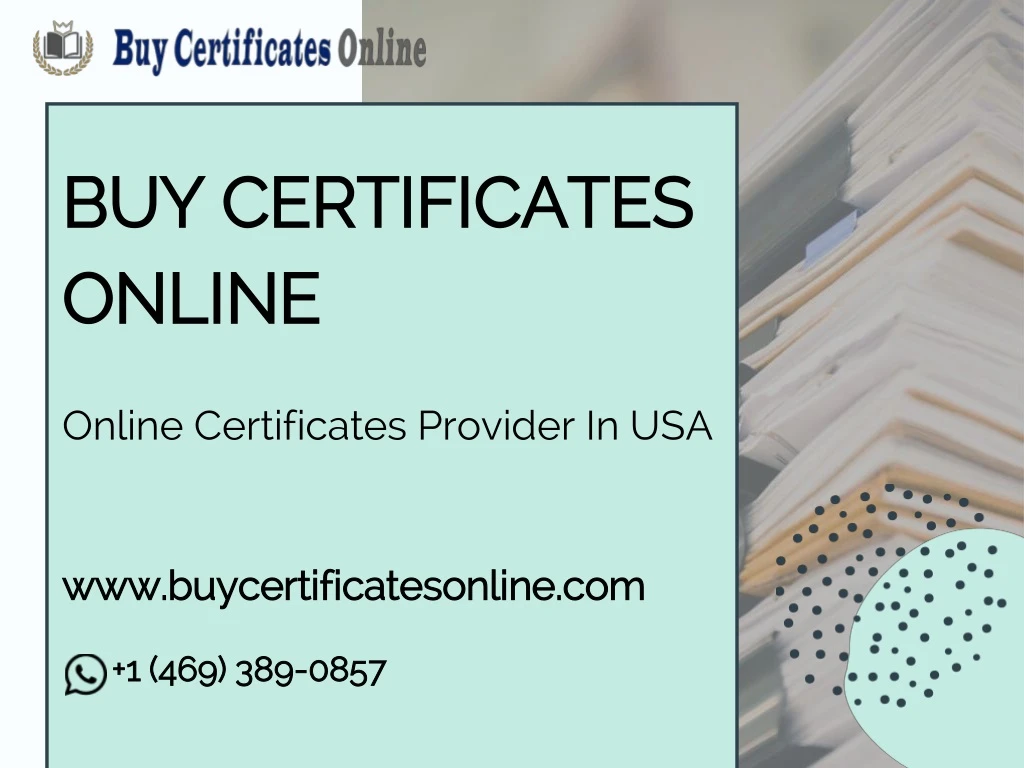 buy certificates online