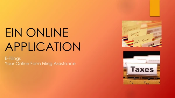 EIN Online Application – Get Form Filing Assistance From E-Filings