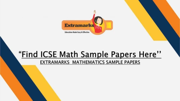 Find ICSE Math Sample Papers Here