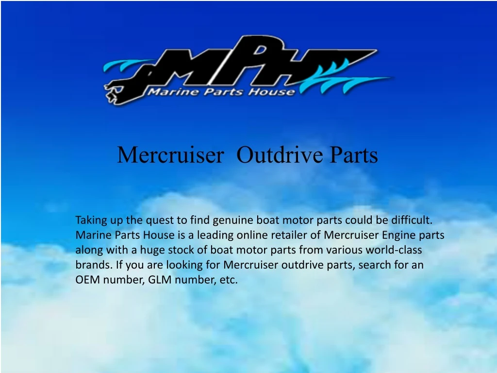 mercruiser outdrive parts