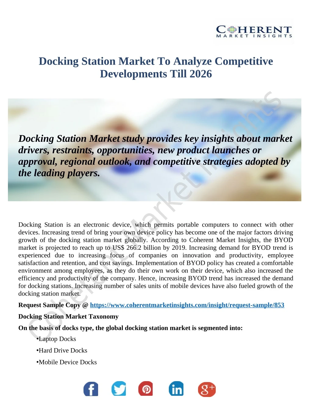 docking station market to analyze competitive