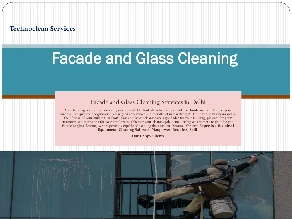 facade and glass cleaning