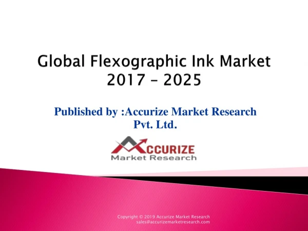 Flexographic Ink Market