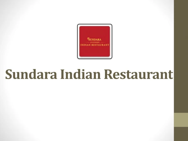 Sundara Indian Restaurant – 10% OFF