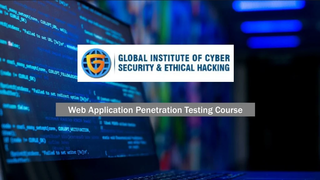 web application penetration testing course