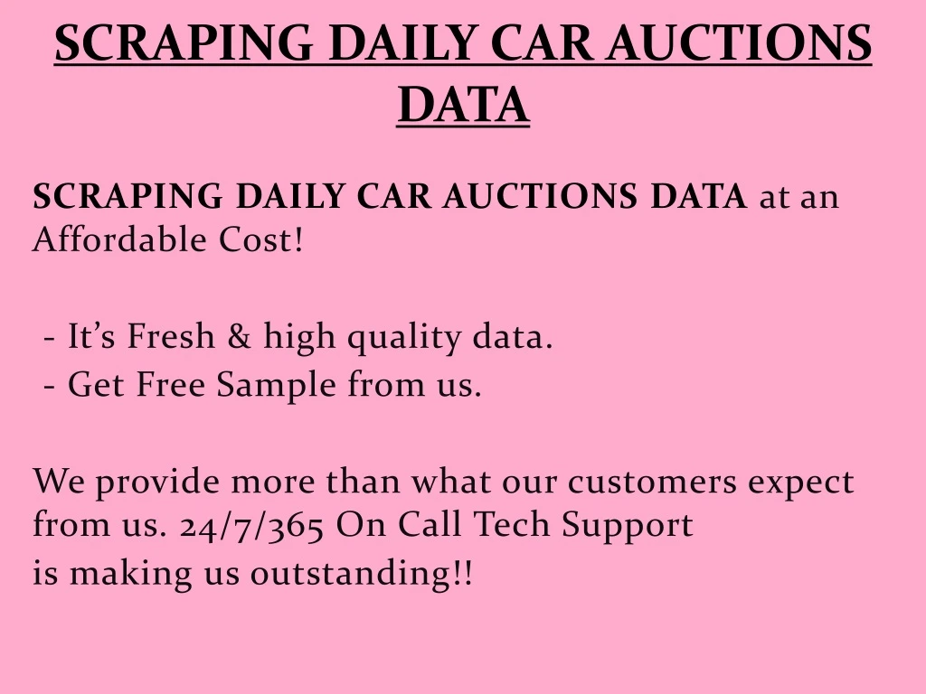 scraping daily car auctions data