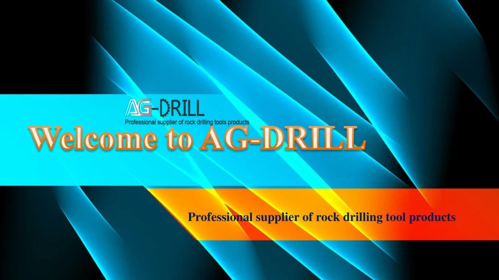 professional supplier of rock drilling tool products