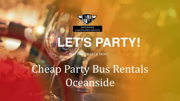 Cheap Party Bus Rentals Oceanside