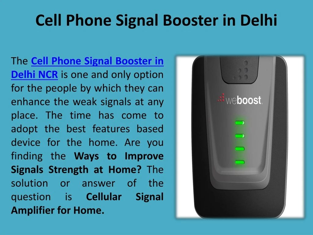 cell phone signal booster in delhi