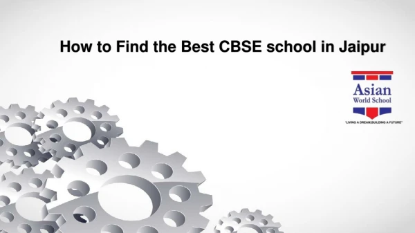cbse affiliated schools in jaipur